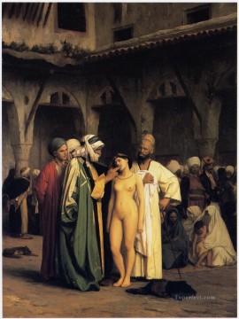 ジャン・レオン・ジェローム Painting - 奴隷市場 ギリシャ アラビア オリエンタリズム ジャン レオン ジェローム